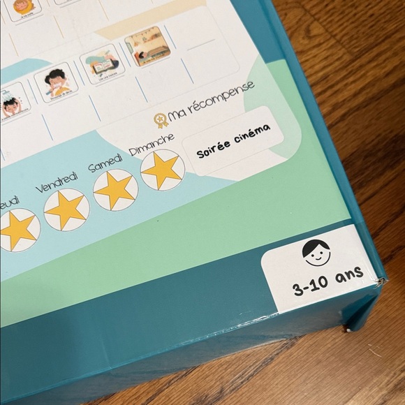 French Educational Routine Calendar - Blue - Picture 2 of 6